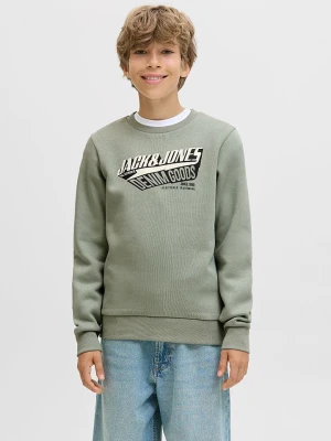 JACK & JONES Junior Bluza "Logo" w kolorze zielonym rozmiar: 140