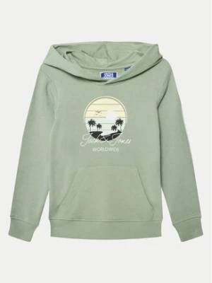 Jack & Jones Junior Bluza Palm 12269868 Zielony Regular Fit