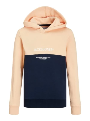 JACK & JONES Junior Bluza "Ryder" w kolorze pomarańczowo-granatowym rozmiar: 176