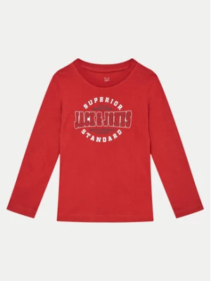 Jack&Jones Junior Bluzka Logo 12258882 Czerwony Regular Fit