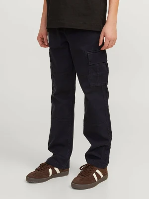 JACK & JONES Junior Bojówki "Kane" w kolorze czarnym rozmiar: 134