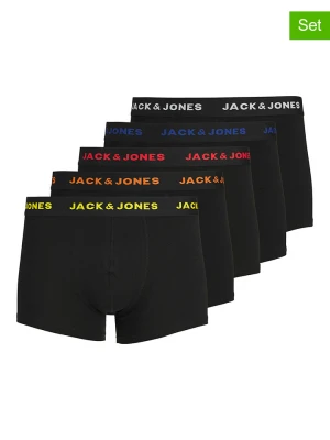 JACK & JONES Junior Bokserki (5 par) "Friday" w kolorze czarnym rozmiar: 140
