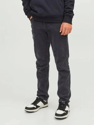 JACK & JONES Junior Dżinsy "Clark" - Regular fit - w kolorze czarno-antracytowym rozmiar: 152