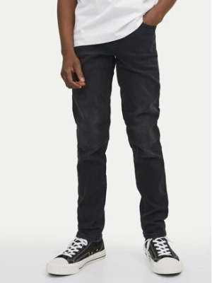 Jack&Jones Junior Jeansy Glenn 12244074 Czarny Slim Fit