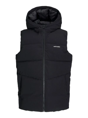 JACK & JONES Junior Kamizelka pikowana "Brady" w kolorze czarnym rozmiar: 140