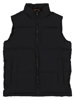 JACK & JONES Junior Kamizelka pikowana "Surface" w kolorze czarnym rozmiar: 176
