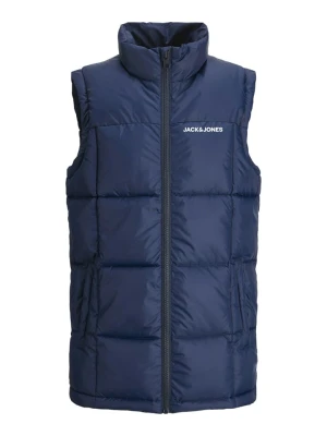 JACK & JONES Junior Kamizelka pikowana w kolorze granatowym rozmiar: 176