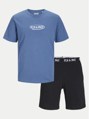 Jack&Jones Junior Komplet t-shirt i szorty sportowe Jacoliver 12257172 Niebieski Standard Fit