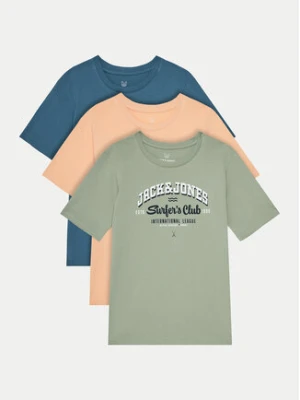 Jack & Jones Junior Komplet t-shirtów JJelogo Tee Ss O-Neck 12278395 Kolorowy Regular Fit