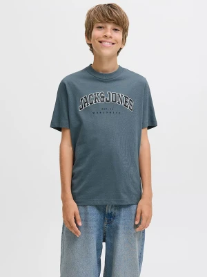 JACK & JONES Junior Koszulka "Caleb" w kolorze niebiesko-szarym rozmiar: 140