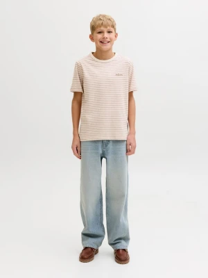 JACK & JONES Junior Koszulka "Devin" w kolorze beżowym rozmiar: 140