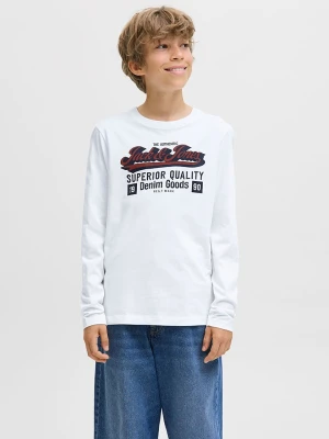 JACK & JONES Junior Koszulka "Logo" w kolorze białym rozmiar: 176