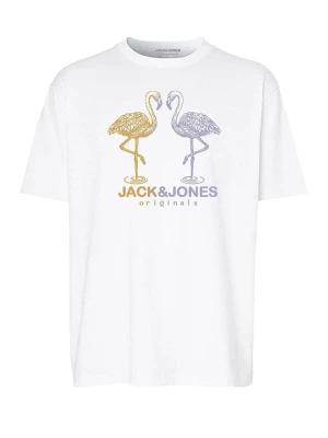 JACK & JONES Junior Koszulka "Split" w kolorze białym rozmiar: 176