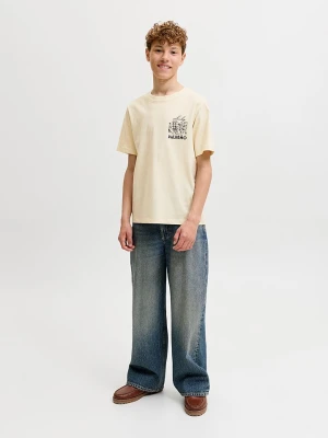 JACK & JONES Junior Koszulka "Vacation" w kolorze beżowym rozmiar: 152