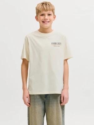 JACK & JONES Junior Koszulka "Watercolour" w kolorze kremowym rozmiar: 152
