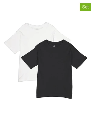 JACK & JONES Junior Koszulki (2 szt.) "Urban" w kolorze biało-czarnym rozmiar: 128
