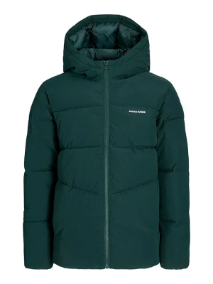 JACK & JONES Junior Kurtka pikowana "Brady" w kolorze zielonym rozmiar: 164