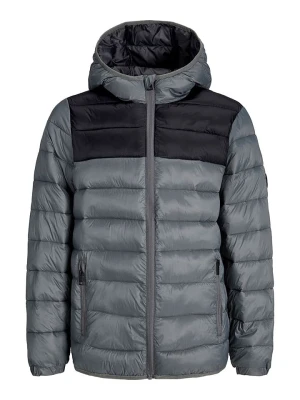JACK & JONES Junior Kurtka pikowana "Wilson" w kolorze szarym rozmiar: 140