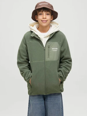 JACK & JONES Junior Kurtka polarowa "Theo" w kolorze khaki rozmiar: 176
