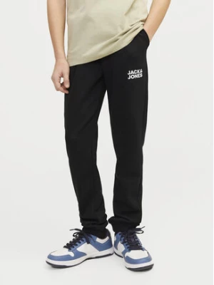 Jack&Jones Junior Spodnie dresowe Gordon 12257312 Czarny Slim Fit