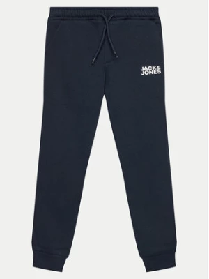 Jack&Jones Junior Spodnie dresowe Gordon 12257312 Granatowy Slim Fit