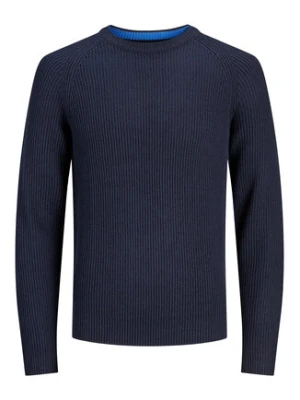 Jack&Jones Junior Sweter 12236760 Granatowy Regular Fit