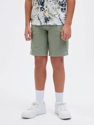 JACK & JONES Junior Szorty "Cole" w kolorze zielonym rozmiar: 152