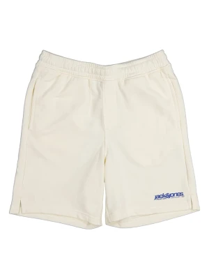 JACK & JONES Junior Szorty dresowe "Karl" w kolorze kremowym rozmiar: 140