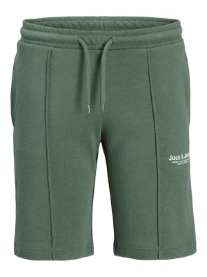 JACK & JONES Junior Szorty dresowe "Vesterbro" w kolorze zielonym rozmiar: 140