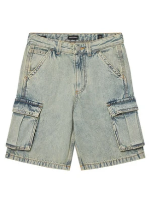 Jack&Jones Junior Szorty jeansowe Alex 12278977 Niebieski Baggy Fit