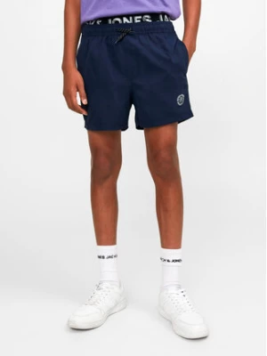 Jack&Jones Junior Szorty kąpielowe 12228535 Granatowy Regular Fit