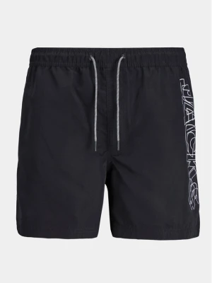 Jack & Jones Junior Szorty kąpielowe Fiji 12253748 Czarny Regular Fit