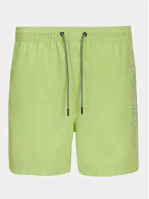 Jack & Jones Junior Szorty kąpielowe Fiji 12253748 Zielony Regular Fit