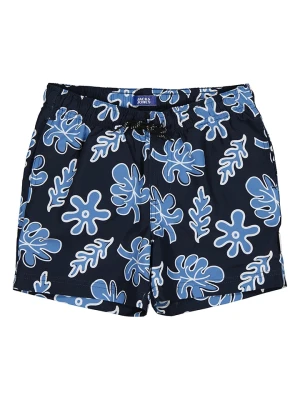 JACK & JONES Junior Szorty kąpielowe "Haruba" w kolorze niebiesko-granatowym rozmiar: 164