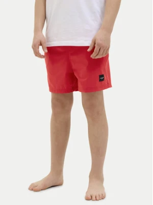 Jack&Jones Junior Szorty kąpielowe Maui 12273847 Czerwony Regular Fit