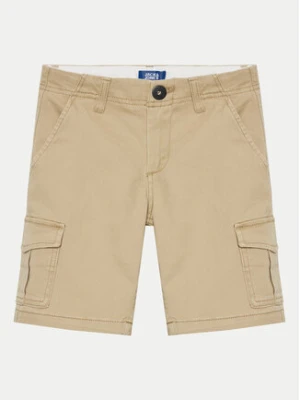Jack & Jones Junior Szorty materiałowe 12182856 Beżowy Cargo Fit