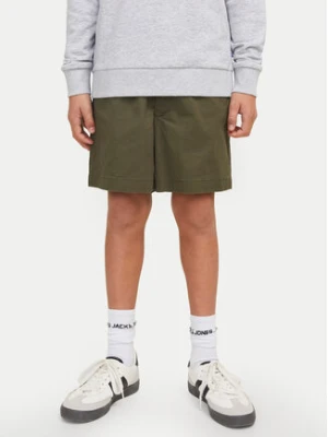 Jack&Jones Junior Szorty materiałowe Jaiden 12275013 Zielony Loose Fit
