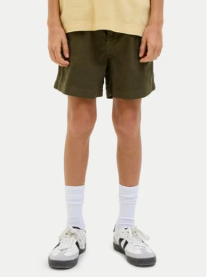 Jack&Jones Junior Szorty materiałowe Jaiden 12275023 Khaki Loose Fit