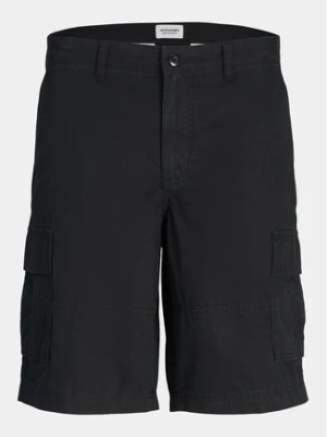 Jack & Jones Junior Szorty materiałowe Jpstcole 12254171 Czarny Loose Fit
