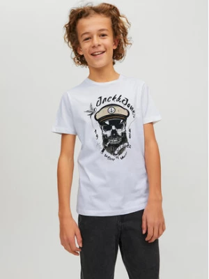 Jack&Jones Junior T-Shirt 12230630 Biały Regular Fit
