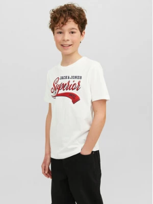 Jack&Jones Junior T-Shirt 12237367 Biały Regular Fit