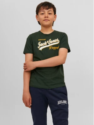 Jack&Jones Junior T-Shirt 12237367 Zielony Regular Fit