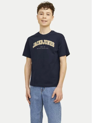 Jack&Jones Junior T-Shirt Caleb 12258924 Granatowy Relaxed Fit