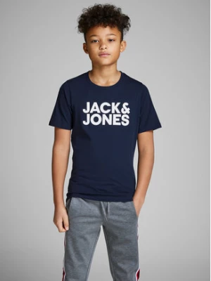 Jack&Jones Junior T-Shirt Corp Logo 12152730 Granatowy Regular Fit