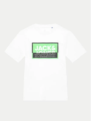 Jack&Jones Junior T-Shirt Jcologan 12259922 Biały Regular Fit