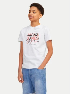 Jack&Jones Junior T-Shirt Joraruba 12257133 Biały Standard Fit