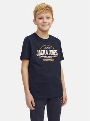 Jack&Jones Junior T-Shirt Logo 12258876 Granatowy Regular Fit