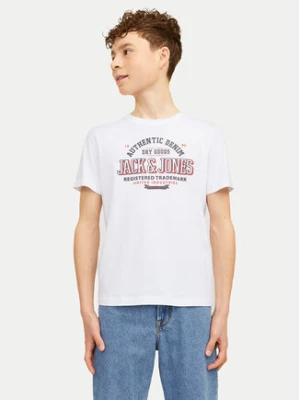 Jack&Jones Junior T-Shirt Logo 12258877 Biały Regular Fit