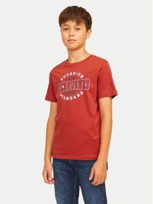 Jack&Jones Junior T-Shirt Logo 12258877 Czerwony Regular Fit