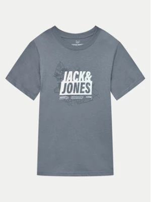 Jack&Jones Junior T-Shirt Map Summer 12257988 Niebieski Regular Fit